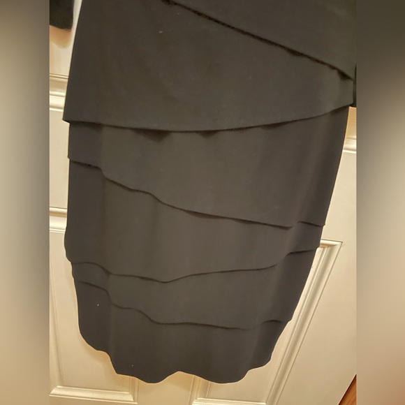 Cleo Petite size 8 Black Long Sleeve Midi Length Dress. - Picture 5 of 11